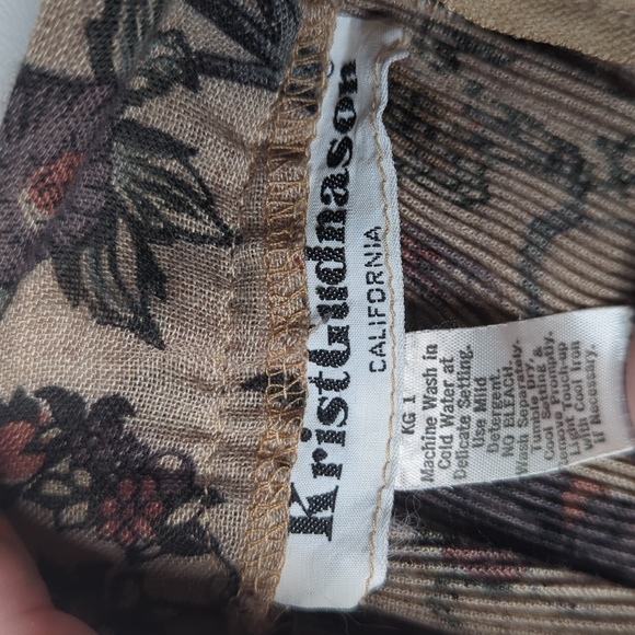 Vintage Krist Gudnason floral prairie skirt - Picture 3 of 12